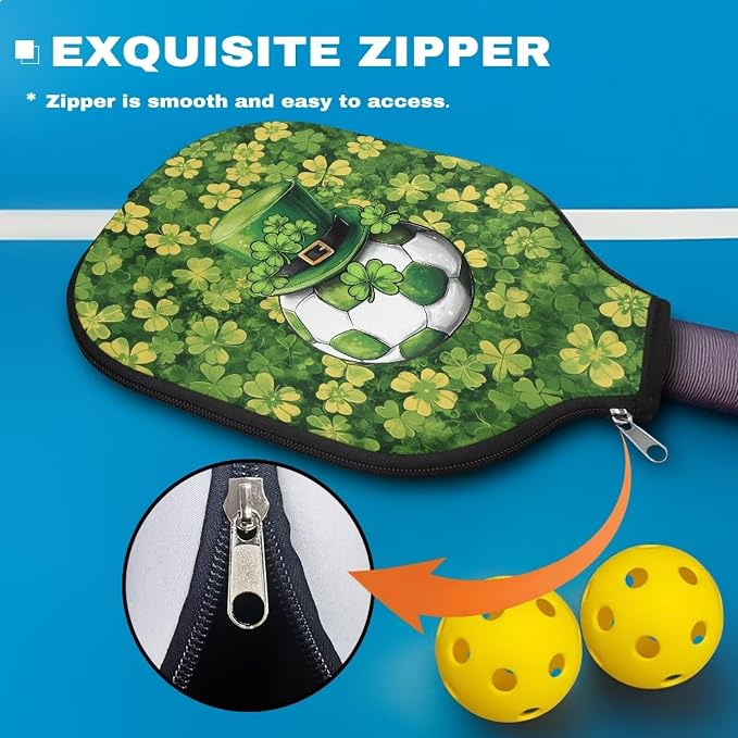 Pickleball Paddle Covers Only for Men and Women Zipper Closure Protection and Decoration