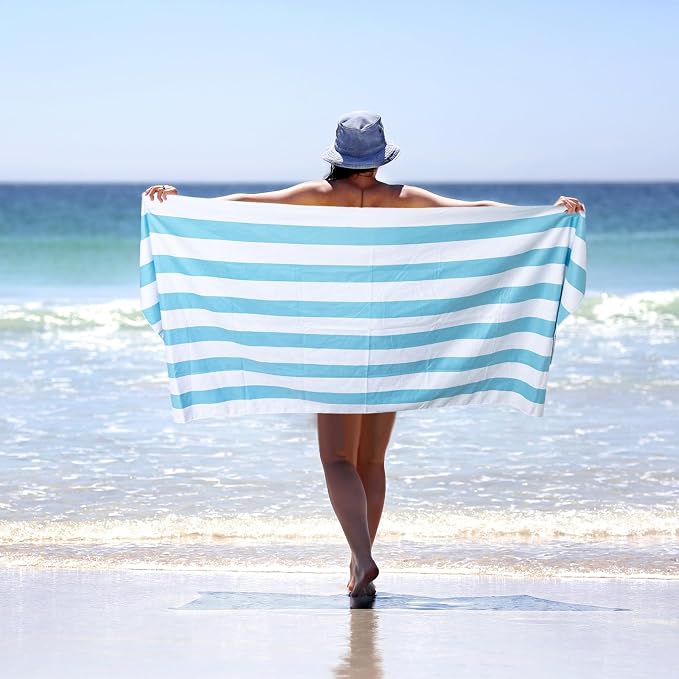 PY SUPER MODE 2 Pack Beach Towel - 75 x 35 inches Quick Dry Microfiber Beach Towels Oversized, Lightweight Soft and Absorbent Bath Towel Suitable for Swimming Pool Camping for Kids & Adults