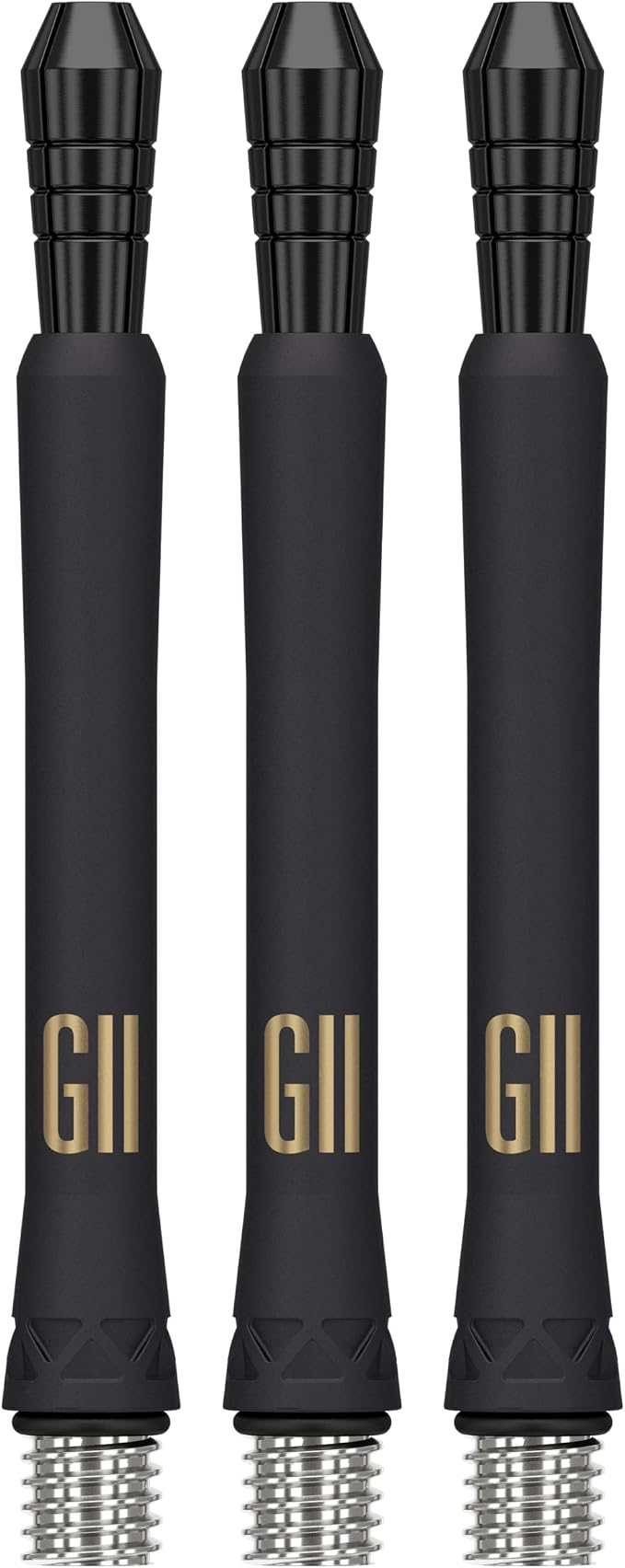 Target Darts Phil Taylor Gen 11 Power 9-Five Shafts, Raw Power Titanium Dart Shafts Pack of 3 | Phil Taylor G11 Black Shaft Set, Professional Dart Accessories – Short/Intermediate/Medium Length