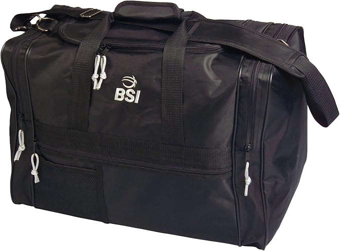 BSI Dash Roller Bowling Bag with Smooth Rolling Wheels, Padded Ball Compartment, Retractable Locking Handle, & Shoe Pocket
