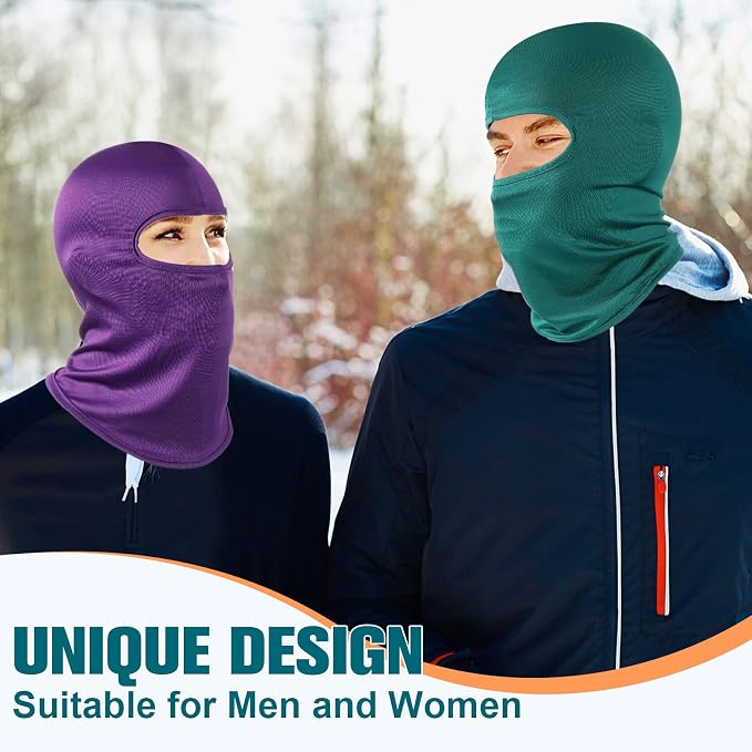 Vicenpal 30 Pcs Balaclava Ski Mask Full Face Cover Neck Gaiter UV Sun Protection for Outdoor Sports Cycling Bandana