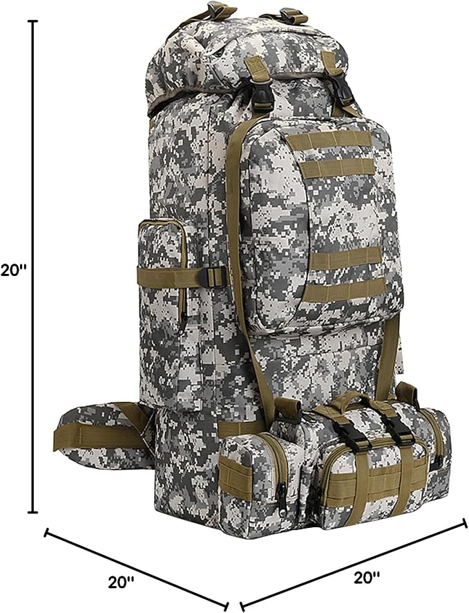100L Camping Hiking Backpack,Molle military Tactical rucksack backpack,Waterproof Lightweight Hiking Backpack