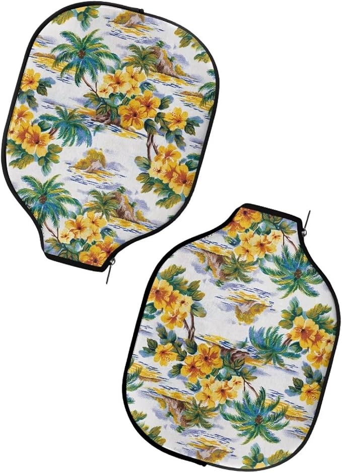 Blue Camo Corgi Pattern Print Pickleball Paddle Covers Only Paddles Holder Sleeve Fits Most Rackets