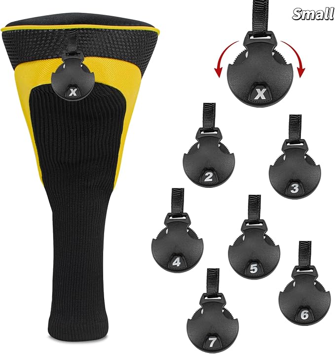 Wood Headcover Golf Club Covers Driver Headcovers Nylon Head Covers Designed to Fit All Woods - 3/4/5/6 Pack/Set Golf Accessories Suitable for Men and Women