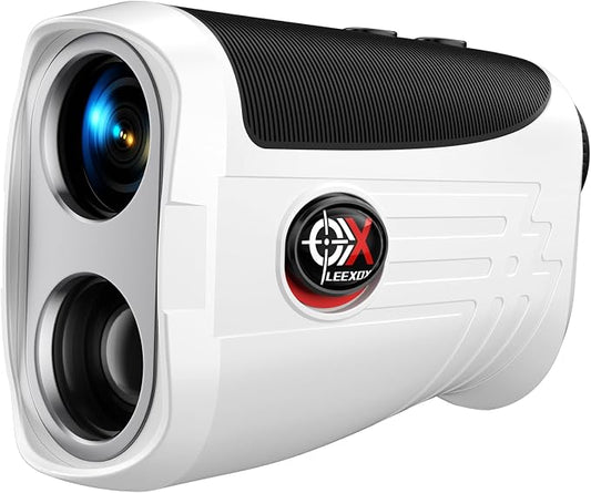 Golf Rangefinder with Slope Switch, Rechargeable Range Finder with Flag Lock Vibration, 7X Magnification Golf Rangefinder 1200 Yards, Portable with Magnetic Stripe – Tournament Legal