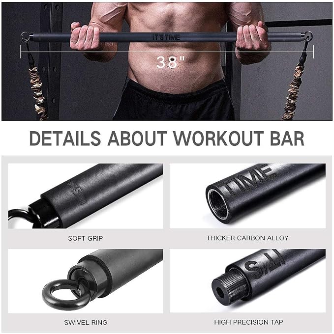 Innstar Multi-Function Resistance Bands for Working Out, Push Up Exercise Bands Resistance Bands Set for Bench Press Gym Equipment, Home Workout, Travel Portabl