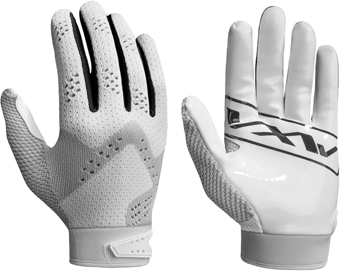 VXW Gripboost Football Gloves for Youth Adult, Super Sticky Grip Palm Pad for Receiver, Lineman, Rider