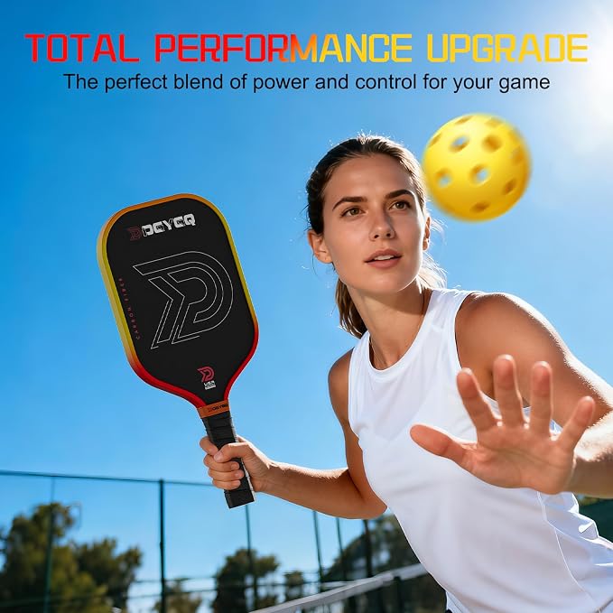 DGYGQ Pickleball Paddles with Polypropylene Honeycomb Core, T700SC Power Carbon Fiber Pickleball Paddle, Increased Power for Ultimate Spin & Consistency