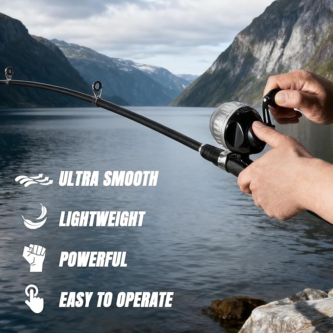 WIDDEN Kids Fishing Pole, Youth Fishing Rod and Reel Combo - Telescopic Portable Fishing Pole with Tackle Box Bag Starter Anglers Set, Fishing Gear Kit for Boys Girls Teens Age 5-18 and Beginners