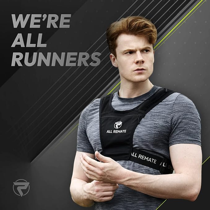 Lightweight Slim Pullover Running Vest with 5 pockets – Simple, Seamless Fit, Breathable Reflective Jogging Gear