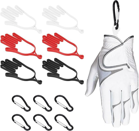 PATIKIL Golf Gloves Stretcher, Plastic Keeper Support Rack Holder Dryer Hanger Frame with Hanging Hooks for Men Women Sports Gloves Maintenance