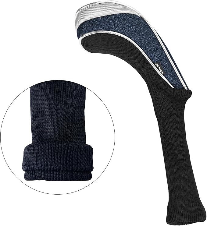 Andux 4 Pack Nylon Long Neck Golf Hybrid Club Head Covers with Dial No. Tag CTMT-03