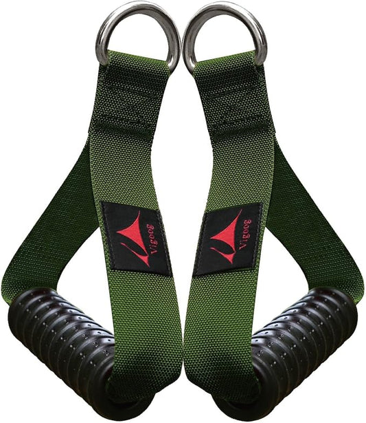 Heavy Duty Gym Workout Handles Attachment for Cable Machine,Resistance Band,Pulley System Home Exercise Equipment, Comfortable and Stronger Grip
