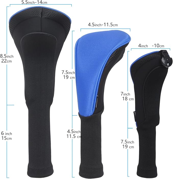Craftsman Golf 11pcs/Set Neoprene Iron Headcover Set+3pcs/Set Driver Fairway Hybrids Headcover