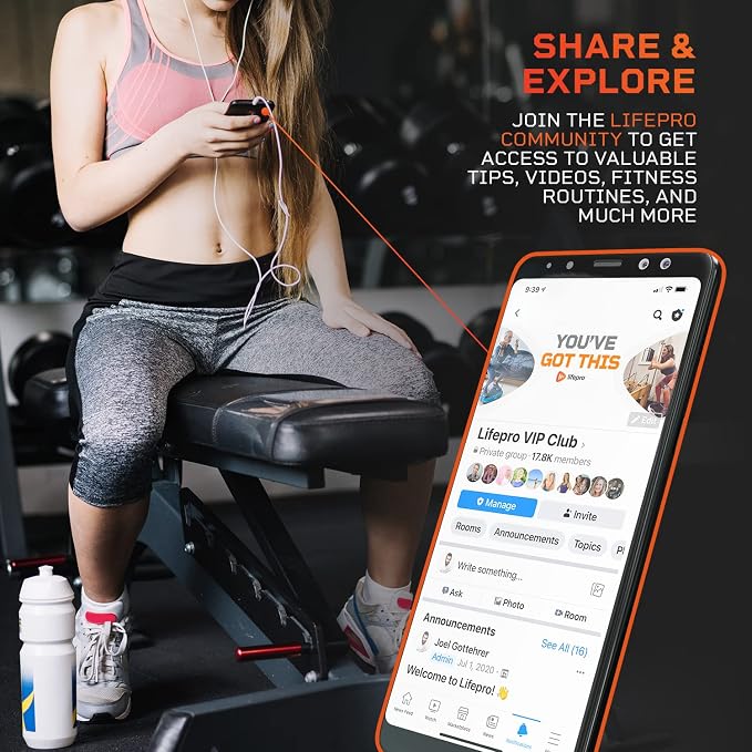 Lifepro Folding Exercise Bike - Top Foldable Indoor Stationary Bike - Fitness and Excersize Equipment - Perfect Home Gym Bike