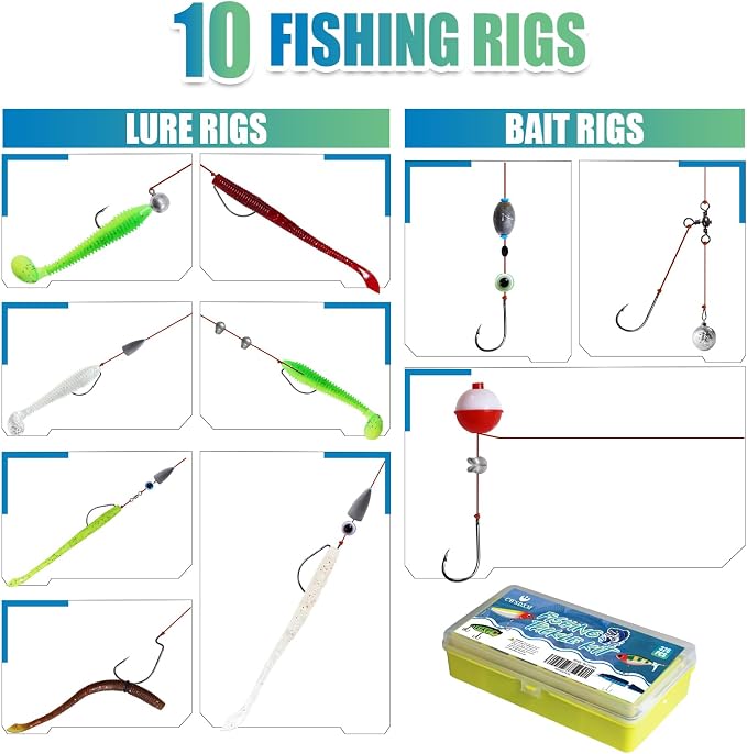 326 Pcs Fishing Tackle Box Kit – Complete Fishing Gear Set with Lures, Hooks & Spoons for Freshwater & Saltwater | Bass Fishing Kit | Fishing Gifts for Men | Fishing Equipment for Beginners