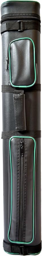 HAN'S DELTA 2x4 Hard Oval Pool Cue Billiard Stick Carrying Case, (Several Colors Available)