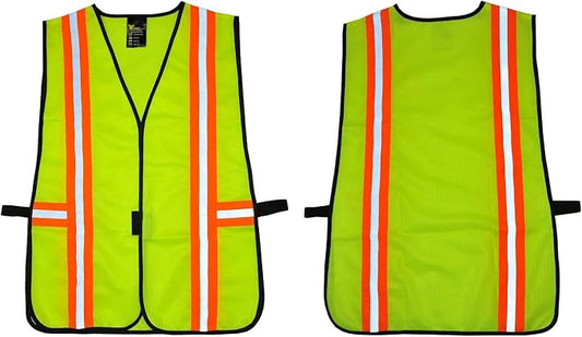 G & F Products High Visibility Reflective Safety Vest, One Size, Machine Washable Work Vest for Jobsite Safety