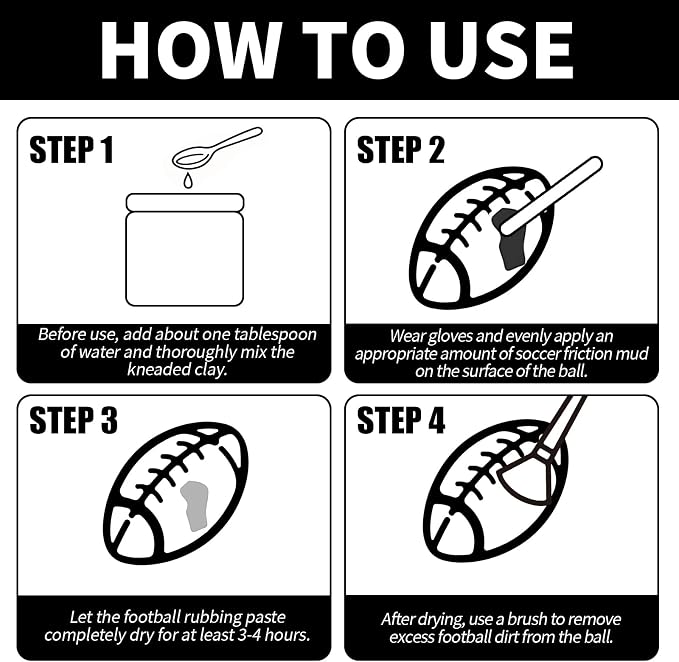 TBTFW 16oz/8oz Football Rubbing Mud, Newly Upgraded Baseball Mud, The Baseball & Football Mud Used By The Pros, Suitable for Various Leather Ball Sports