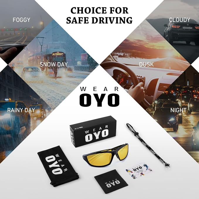 WEAROYO Polarized Sports Sunglasses for Men Women,Fishing Driving Rectangular Goggles UV400 Protection