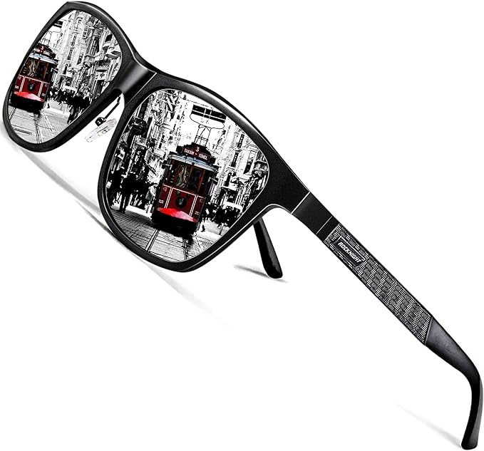 ROCKNIGHT Polarized Driving Sunglasses with Spring Hinges