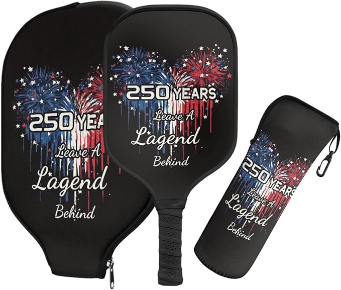 Pickleball Paddles Set 3PCS Pickleball Paddle Case Pickleball Racket Pickleball Bag Ideal for Beginners Gifts