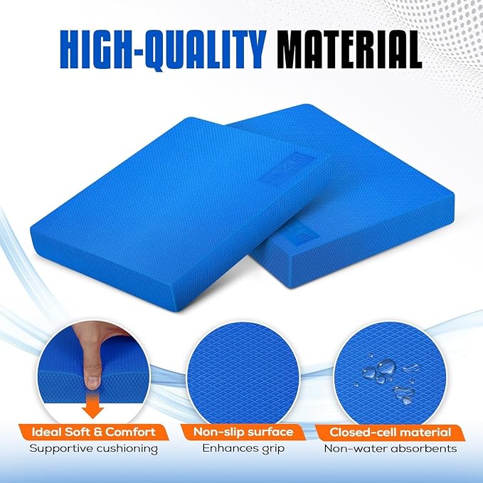 Yes4All 2-in-1 Professional Wooden Balance Boards & Slant Board + Engineering Wood Slant board & Balance board (2in1)