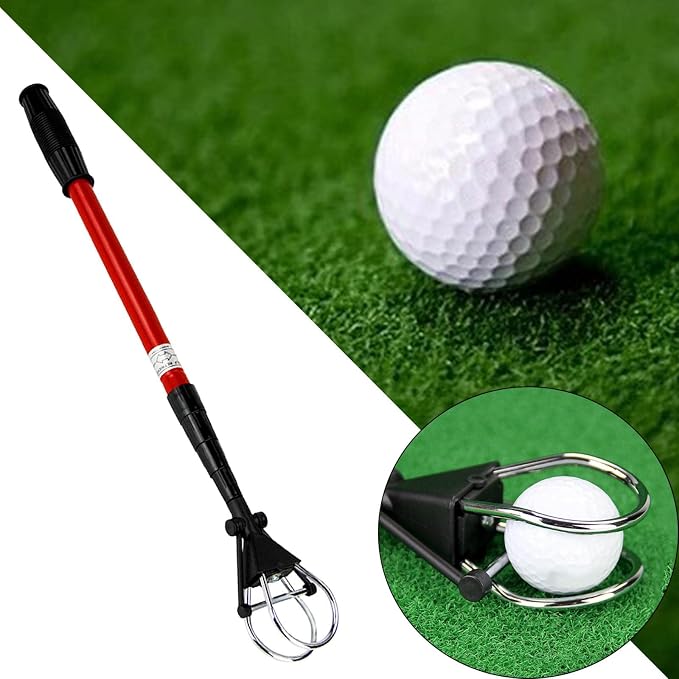 Telescopic Golf Ball Retriever Grabber Pick Up Grip for Putter, Tennis, Picker for Water Golf Screws Tool