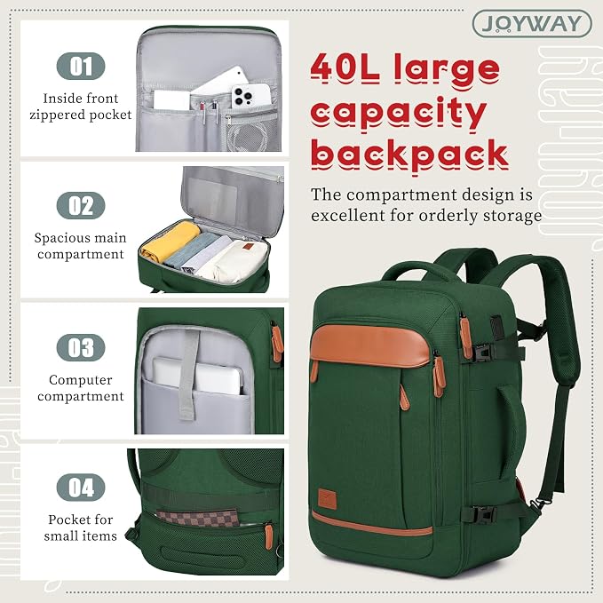 Joyway Expandable Luggage Sets 5 Piece, Lightweight Hard Shell Travel Suitcase Set with Spinner Wheels and TSA Lock