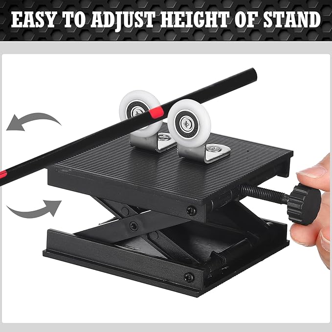 Threlaco 15 Pcs Fishing Rod Repair Kit Includes 3 Pcs Rod Wrapping and Winding Machine Set 2 Thread 1 Tape 5 Brush 1 Scissor 1 Sand Paper Fishing Rod Building Winding Tool