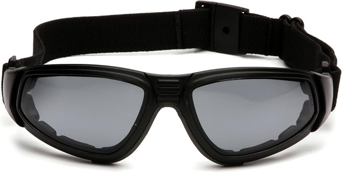 Pyramex XSG Safety Eyewear, Clear Ballistic, Gray Ballistic And Amber Ballistic Interchangeable Lenses With Black Frame