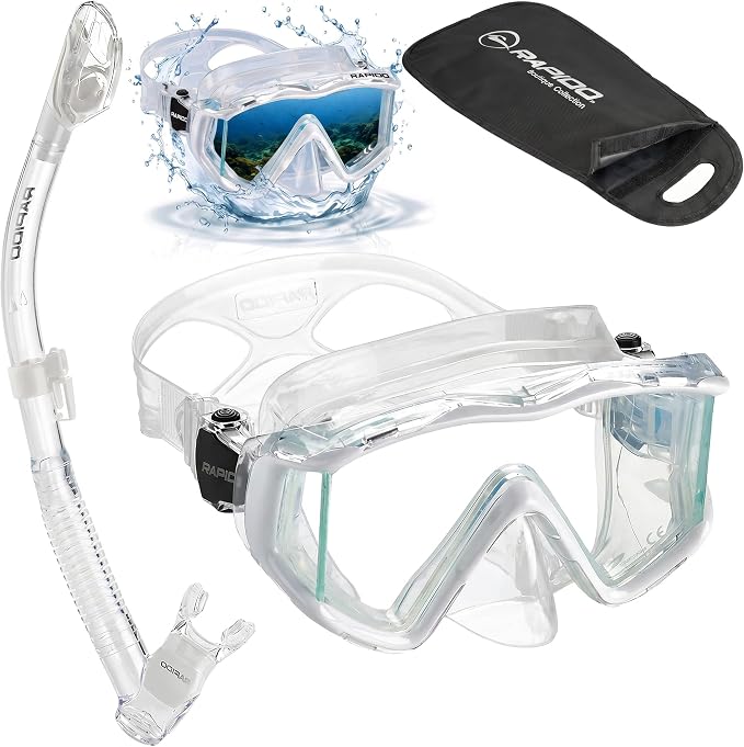 Rapido Clareza Three Lens Mask and Snorkel Combo