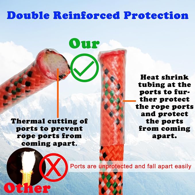 10mm Climbing Rope with Hook and 10mm Single Rope