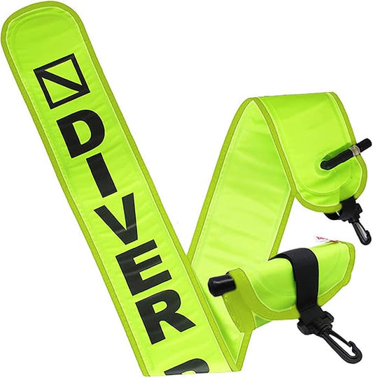 Scuba Choice Surface Marker Buoy (SMB) High-Visibility Dive Signal Tube, Durable Nylon TPU, Compact & BCD-Compatible, Easy Oral Inflator for Diving, Freediving & Underwater Safety