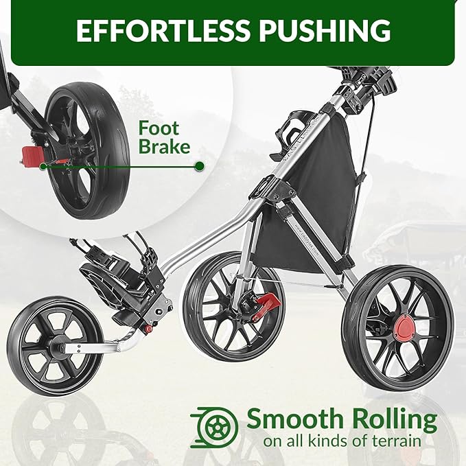 Caddytek Golf CaddyLite 11.5 V3 Superlite Deluxe Push Cart