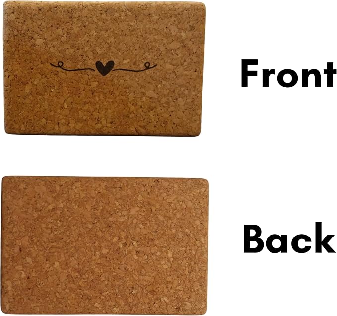 Best Cork Yoga Block (3x6x9) – Eco-Friendly High-Density Natural Cork Yoga Block for Stability, Alignment & Non-Slip Support Set of 2