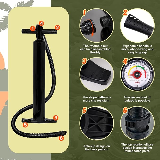 FunWater Inflatable Stand Up Paddle Board with Premium SUP Paddleboard Accessories, Anti-Slip EVA Deck, 11'6''/11'/10'6'' Paddle Boards for Adults & Youth of All Skill Levels