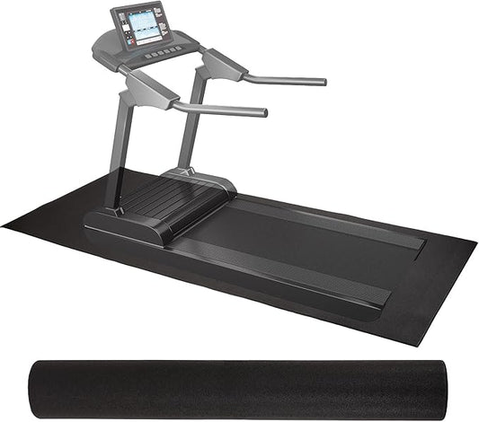 Fitvids High Density 1/4-Inch Thick Gym Equipment Mat, Non-Slip Floor Protection for Heavy Exercise, Treadmill and Bike Mat in Multiple Sizes