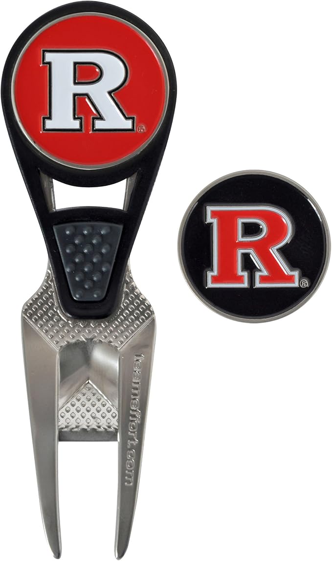 Team Effort Collegiate CVX Ball Mark Repair Tool & 2 Ball Markers