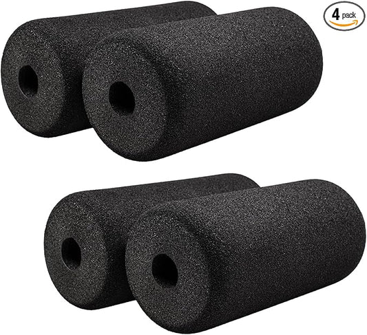Foot Foam Pads Rollers(5.7 * 3.14 * 3.14in) for Exercise Machine, Inversion Table, Workout Bench, Sits Ups Replacement Parts, Home Gym Accesories