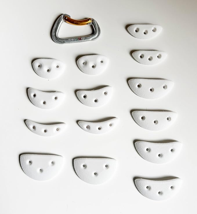 14 Screw On Crimp Rock Climbing Holds Advanced Climbing Holds Home Climbing Wall Bouldering Gym Holds Eco Friendly Dual Textured Crimps for Finger Strength