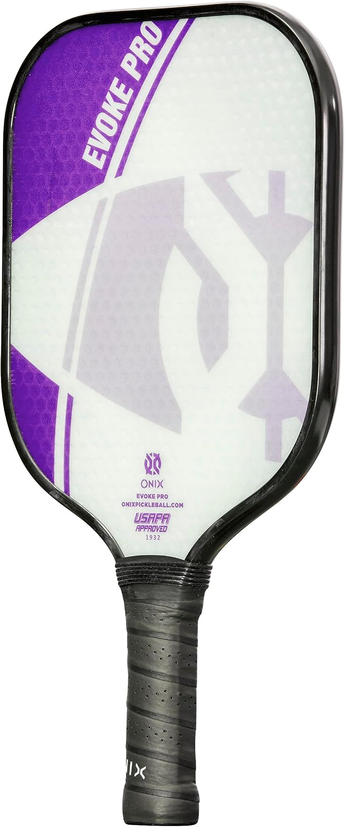 Onix Evoke Pro Composite Face Incredible Touch Maximum Control and Spin Pickleball Paddle – Polypropylene Honeycomb Core with Protective Edge Guard Widebody Shape