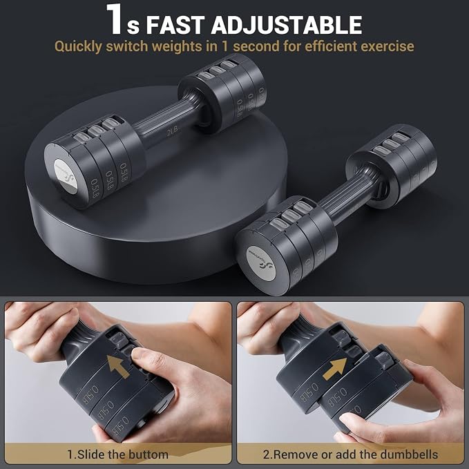 Exercise Bike with Dumbbells Set