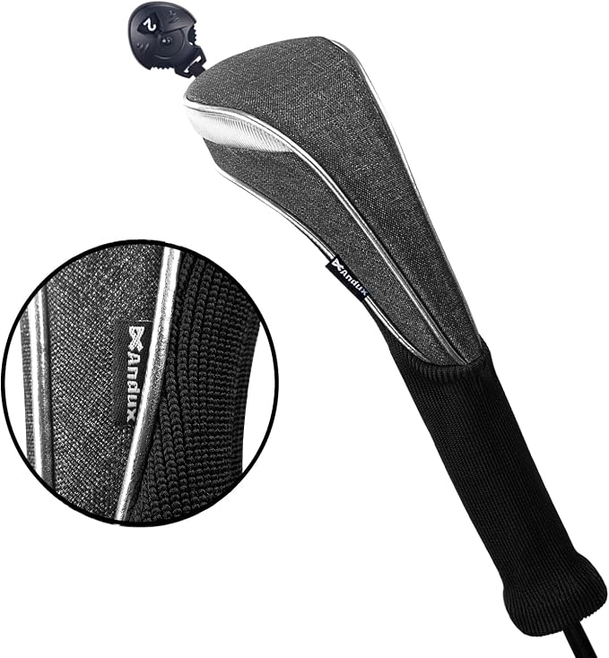 Andux 4 Pack Nylon Long Neck Golf Hybrid Club Head Covers with Dial No. Tag CTMT-03