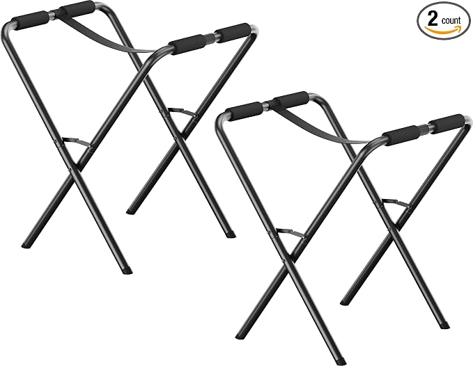 Folding Kayak Stand, 180 lbs Capacity Heavy Duty Metal Kayak Storage Rack for Canoe, SUP & Paddle Board, Portable Kayak Rack for Outdoor & Indoor