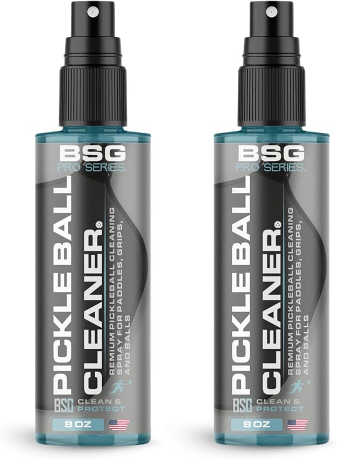 Pickleball Paddle Cleaner, Grip & Paddle Reset Spray, Erase Dirt & Grime, Improve Accuracy, Remove Sweat and Scum | 8 floz