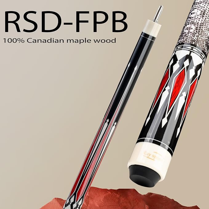 Pool Cue Stick Low Deflection Shaft Billiard Cue Stick with Hard Case 19-20 oz Professional Pool Stick