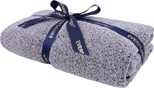 Everplush Diamond Collection Extra Large Bath Sheet Towel – 1 PK, Super Soft & Highly Absorbent, Quick-Drying & Oversized, Perfect for Bathroom, Pool, Swimming Use (Grey, 35" x 66" 1PK)