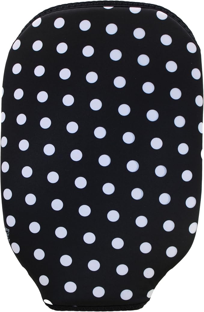 BeeJos Women's Polka Dot Collections: Premium Slip-On Pickleball Paddle Cover-Fits Standard Size Paddles-Zipperless (Paddle not Included) 6 Color Variations