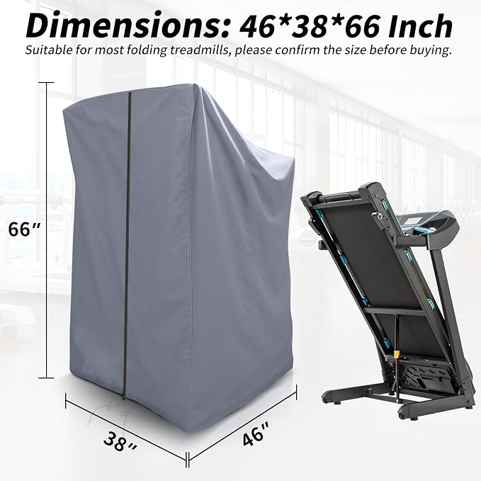 XYZCTEM Treadmill Cover - Dustproof Waterproof Folding Treadmill Cover for Indoor Outdoor Use